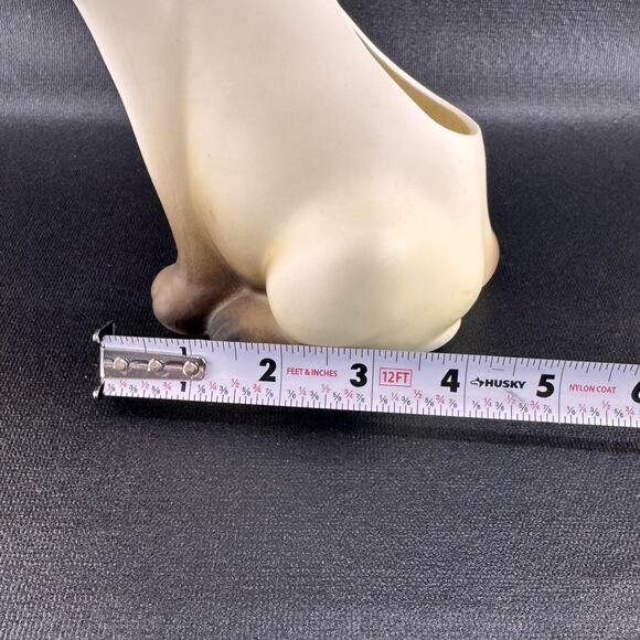 Vintage Porcelain Siamese Sitting Cat Planter 10" Tall Made in Japan - Picture 9 of 9